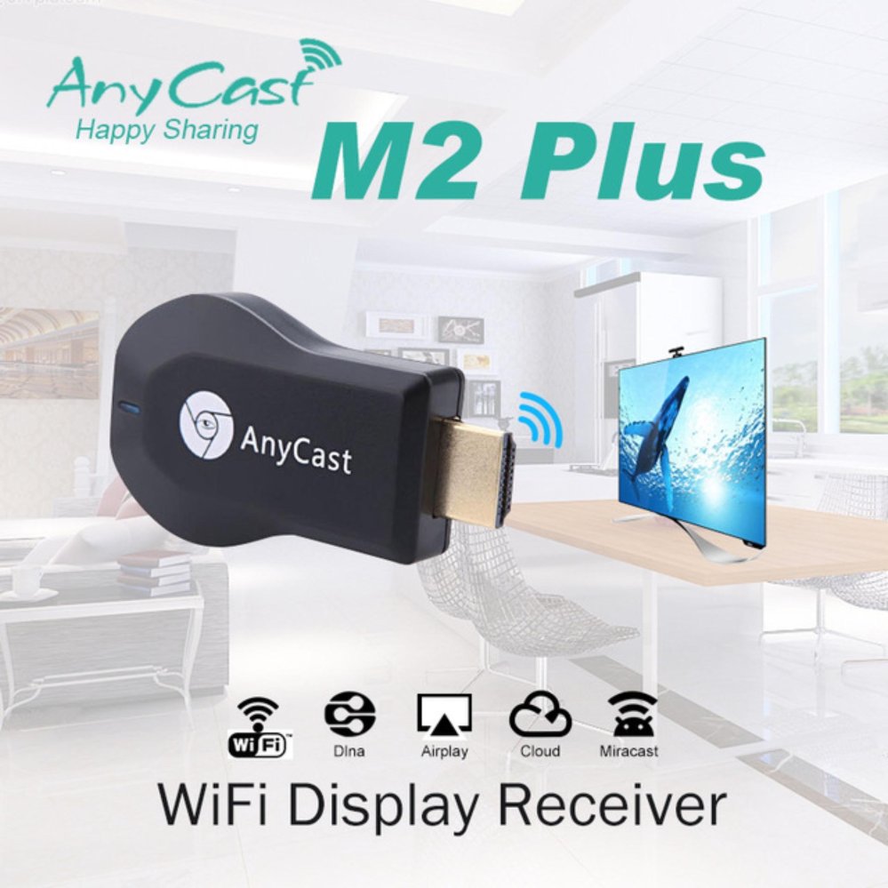 tesia m2plus Miradisplay HDMI WIFI Display จากiPhone Android Windows10 ไปTVและProjector รุ่น M2 plus 