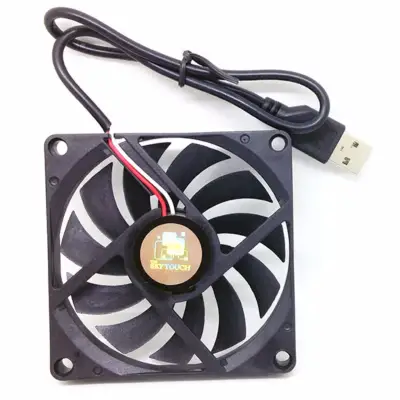 USB Cooler Cooling Fan ขนาด 80x80mm 11 ใบพัด