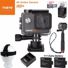 ThiEYE i60+ 4K 12Mpเมนูไทย(Silver)+Sandisk16+BATT+Charger+TMC Red+Head Strap