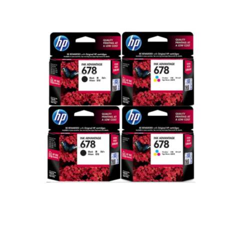 HP ตลับหมึกแท้ HP CZ107AA 678Bk 2 กล่อง และ CZ108AA 678Co 2 กล่อง HP ตลับหมึกแท้ HP CZ107AA 678Bk 2 กล่อง และ CZ108AA 678Co 2 กล่อง