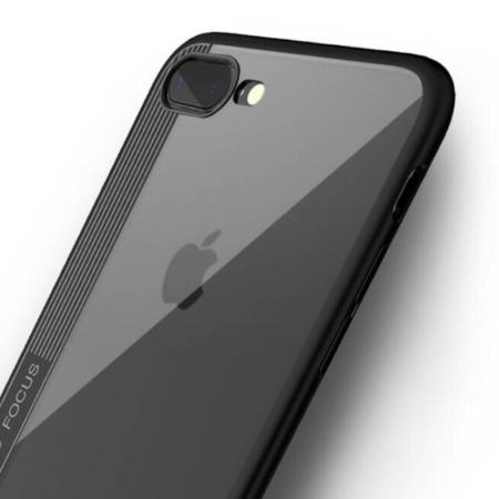 TOTU Case iPhone 8 Plus หลังใส ขอบสี clarity series