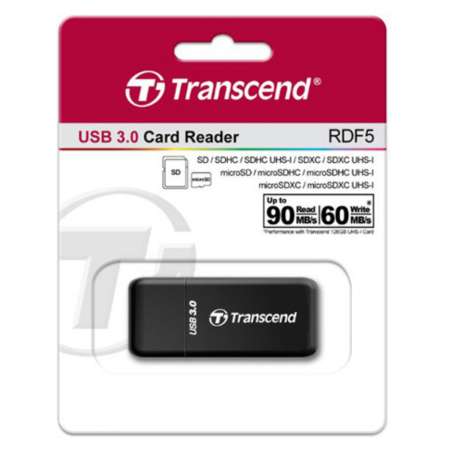 Transcend USB3.0 Card Reader (TS-RDF5K) Black