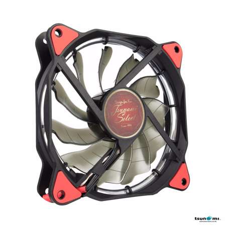 (ลดล้างสต๊อก!!!!) Tsunami Air Series AL-120 LED Halo Light Edition Fan REDX3