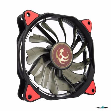 (ลดล้างสต๊อก!!!!) Tsunami Air Series AL-120 LED Halo Light Edition Fan REDX3