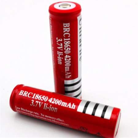 Di shop Ultrafire 5800mah ถ่านชาร์จ รุ่น 18650 แพ็ค 2 ก้อน - สีแดง  