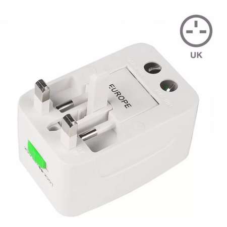 Universal Plug Travel Adapter หัวปลั๊ก เอนกประสงค์ (สีขาว) 