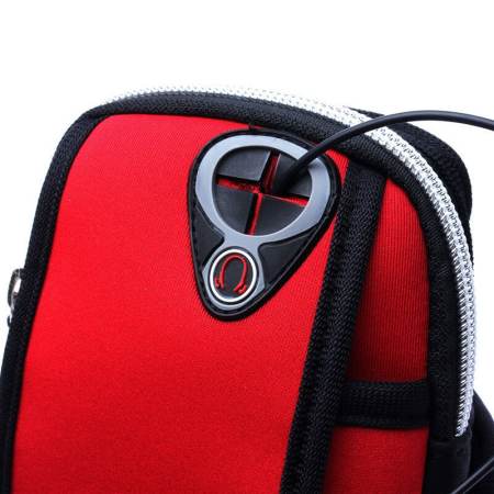 ยูนิเวอร์แซกีฬากันน้ำกีฬายิมวิ่งไนลอนเคสสวมแขนสำหรับ iPhone 5 วินาที 6 6 วินาที PLUS, ซัมซุงกาแล็กซี่, SONY โทรศัพท์มือถือกระเป๋าโทรศัพท์ (สีแดง)