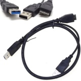 สาย USB 3.0 Y Power Micro Cable for External HDD 50cm (Black)  