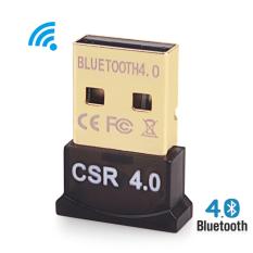  USB Bluetooth Adapter V4.0 Dual Mode High Speed Wireless Bluetooth Dongle CSR 4.0 USB 2.0/3.0 For Windows 10/8/7/Vista/XP รุ่น MG1001 (Black)