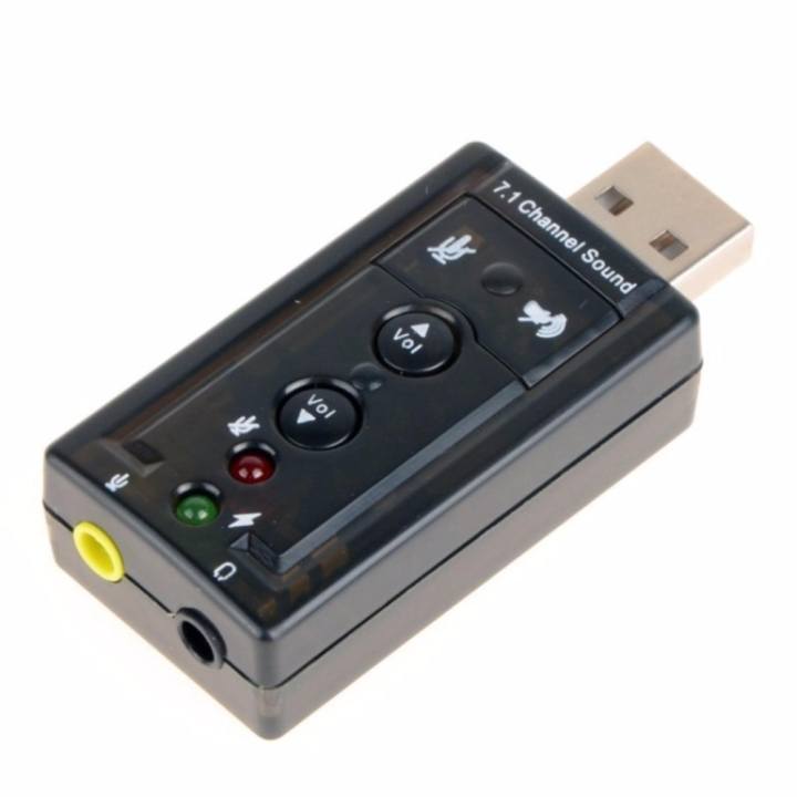 USB sound ,usb External 7.1 Channel Stereo Sound Adapter การด์เสียงยูเอสบี (ดำ) USB sound ,usb External 7.1 Channel Stereo Sound Adapter การด์เสียงยูเอสบี (ดำ)