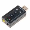 USB sound ,usb External 7.1 Channel Stereo Sound Adapter การด์เสียงยูเอสบี (ดำ)  