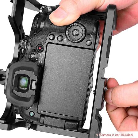 กล้องวีดีโอ CAGE Stabilizer อะลูมินัมอัลลอยสำหรับ Panasonic GH5/GH4 DSLR Mount MIC ไฟติดตามฟิล์มทำอุปกรณ์ - INTL