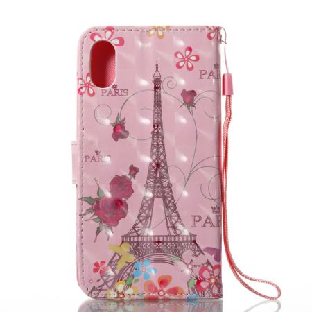 กระเป๋าสตางค์ Folio Weishiblue สำหรับ Apple iPhone X ดอกไม้สีหนังเทียมหนังฝาพับในตัวสล็อตบัตรยืนกรณีปารีส tower - นานาชาติ กระเป๋าสตางค์ Folio Weishiblue สำหรับ Apple iPhone X ดอกไม้สีหนังเทียมหนังฝาพับในตัวสล็อตบัตรยืนกรณีปารีส tower - นานาชาติ