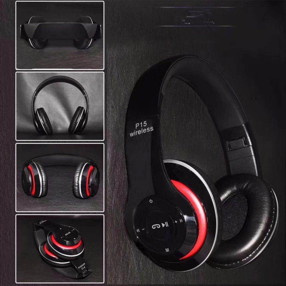 รีวิว Wireless Bluetooth Headphone Stereo หูฟังบลูทูธ รุ่น P15 (สีเทา