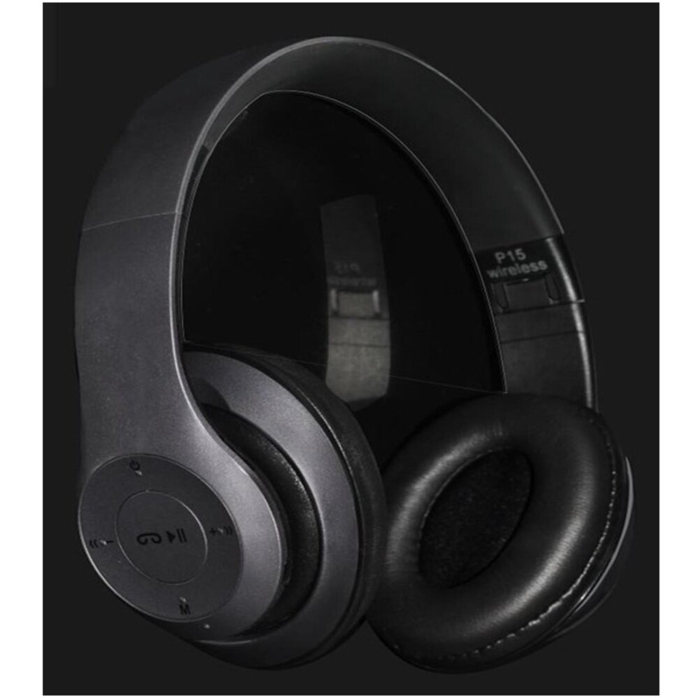 โปรโมชั่นส่วนลด Wireless Bluetooth Headphone Stereo หูฟังบลูทูธ รุ่น P15 (สีเทา/ดำ) เสียงใสมาก โปรโมชั่นส่วนลด Wireless Bluetooth Headphone Stereo หูฟังบลูทูธ รุ่น P15 (สีเทา/ดำ) เสียงใสมาก