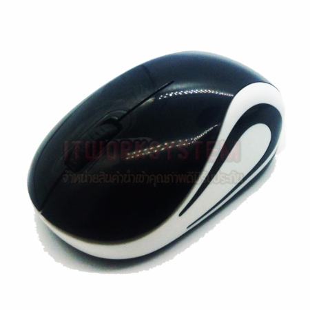 Wireless Mouse MINI  M187 เมาส์ไร้สาย ไซด์เล็กพกพาง่าย (สีดำ)