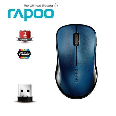 Wireless Optical Mouse RAPOO (MS1620-BK) -2 Years(By Synnex)