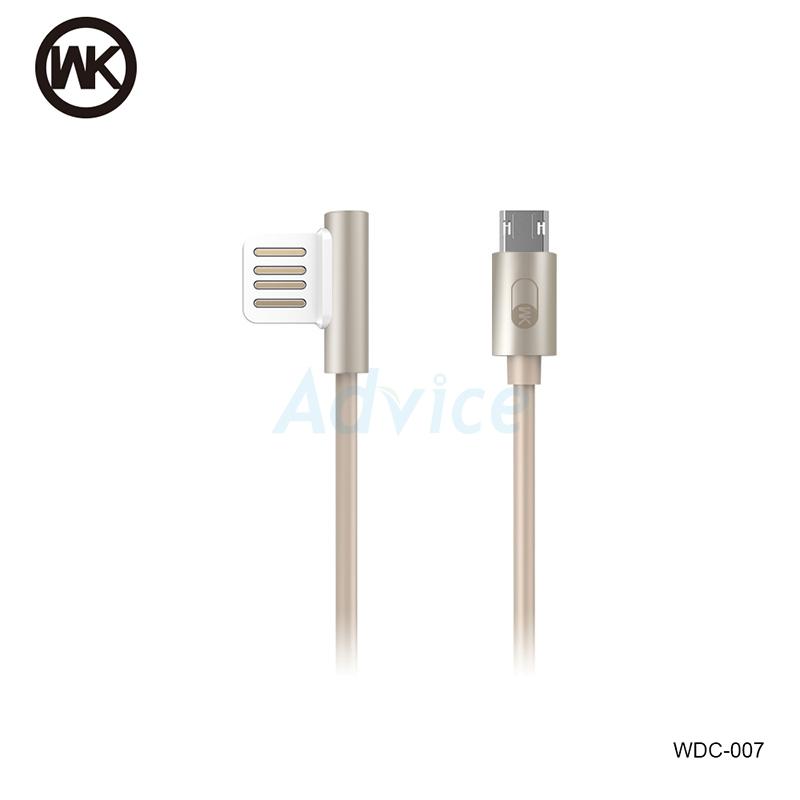 WK Cable USB To Micro USB (1M,Throne) สายชาร์จ Gold