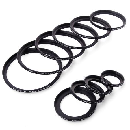 XCSource ชุดฟิลเตอร์สเต็ปอัพริง 10 ชิ้น Filter Step up Ring Adapter Mount 26mm-82mm สำหรับ DSLR Camera