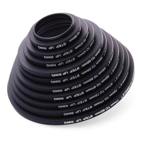 XCSource ชุดฟิลเตอร์สเต็ปอัพริง 10 ชิ้น Filter Step up Ring Adapter Mount 26mm-82mm สำหรับ DSLR Camera