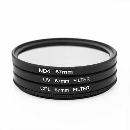 UV CPL ND4 FILTER + เลนส์ 67 มม. สำหรับ Canon 1200D 1100D 700D 70D 60D 50D