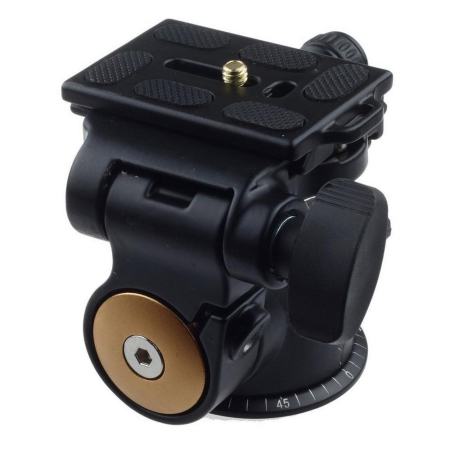 Yeopor Camera ลูกบอลขาตั้งกล้องหัว 360 ° ด้ามจับ Damping ไฮดรอลิคสามมิติหัว 3 ทิศทางสำหรับขาตั้งกล้อง Monopod - INTL