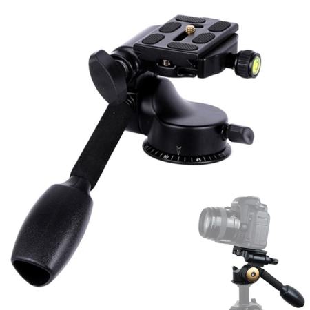 Yeopor Camera ลูกบอลขาตั้งกล้องหัว 360 ° ด้ามจับ Damping ไฮดรอลิคสามมิติหัว 3 ทิศทางสำหรับขาตั้งกล้อง Monopod - INTL