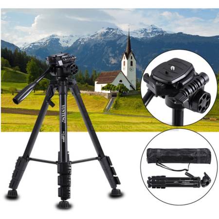 YUNTENG Original ชุด ขาตั้งกล้อง หัวต่อมือถือ รุ่น Yunteng VCT-690 (Black)   