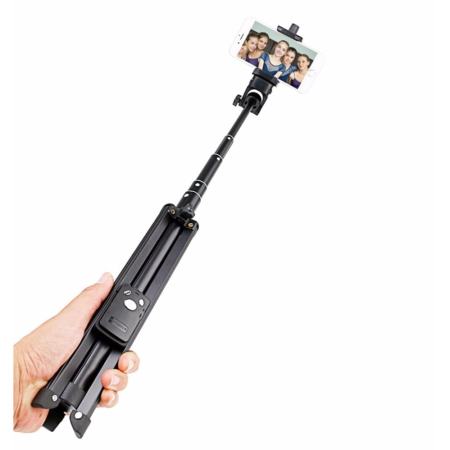 YUNTENG VCT-1688 2in1 Protable Mini Cellphone Selfile Stick Tabletop Tripod ชุดขาตั้งกล่องเซลฟี่ 3ขา พร้อมรีโมทบลูทูธในตัว หัวต่อมือถือ