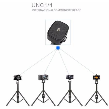 YUNTENG VCT-1688 2in1 Protable Mini Cellphone Selfile Stick Tabletop Tripod ชุดขาตั้งกล่องเซลฟี่ 3ขา พร้อมรีโมทบลูทูธในตัว หัวต่อมือถือ