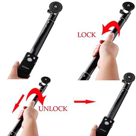 Yunteng ไม้เซลฟี่พร้อมบลูทรู รุ่น YT-2288 (Black)  
