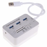 ZS USB 3.0 CARD READER+ HUB (สีเงิน)รุ่น HC-20