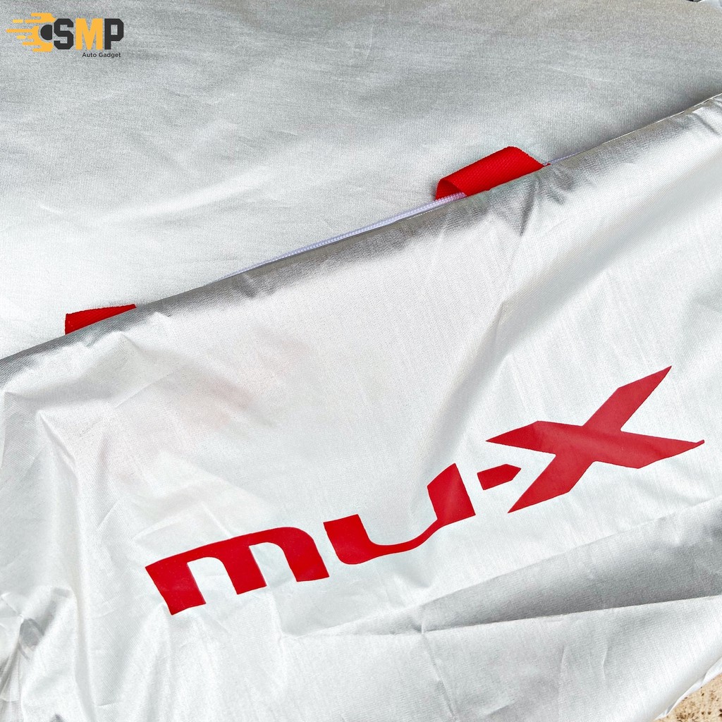 ผ้าคลุมรถ MU-X ตรงรุ่นเนื้อผ้า Silver Coat 190C ทนแดด ไม่ละลาย