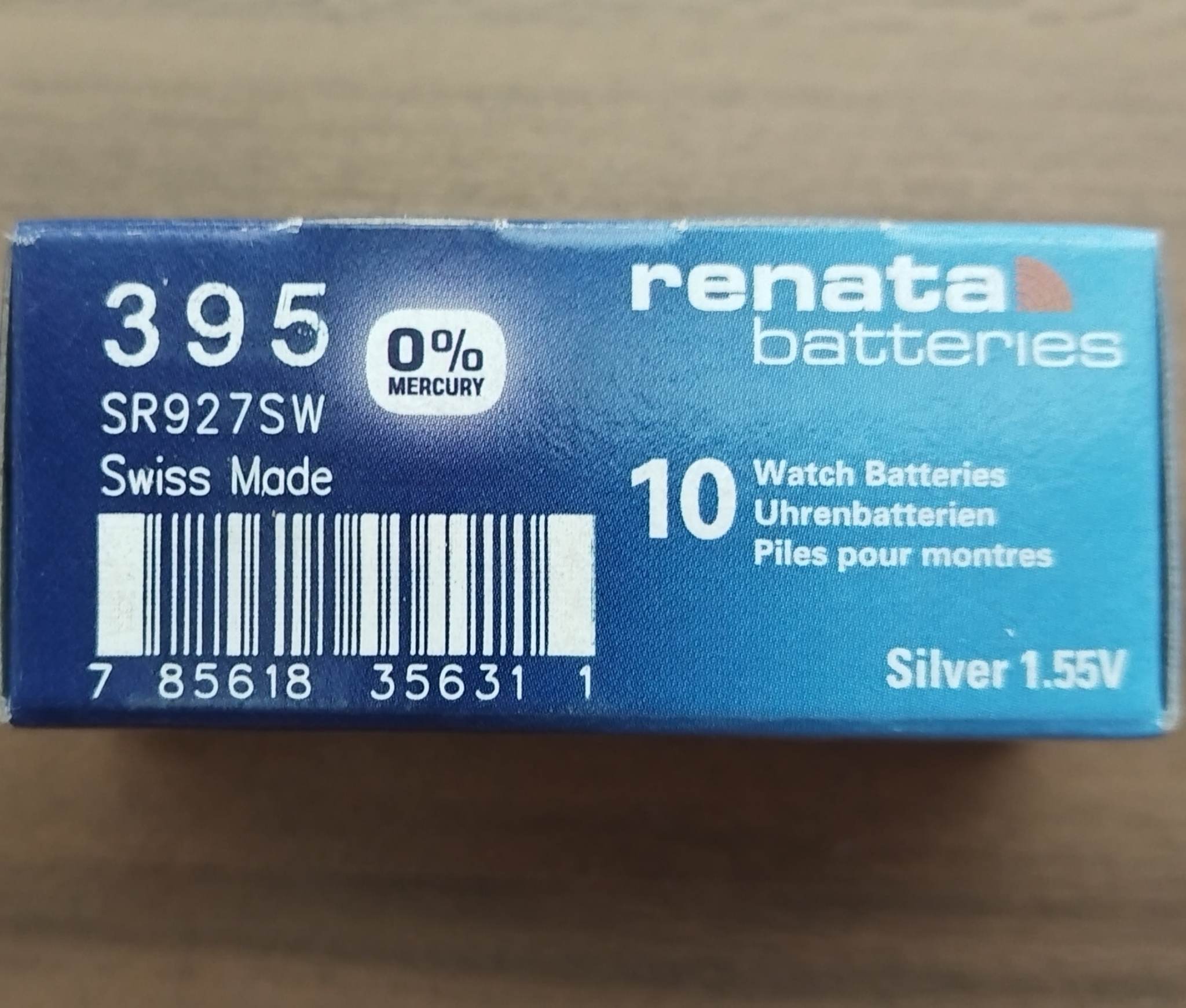 ถ่านกระดุม Renata 395/SR927SW ของแท้💯% Swiss Made 1.55V ถ่านสวิส ถ่าน ...