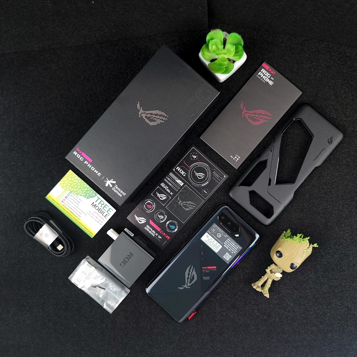 พร้อมส่ง ASUS ROG Phone 5 Duel Snapdragon 888 🐲 CN Flash EU RAM8/12/16GB 128/256GB Gaming Phone เอซุส อาร์โอจี โฟน 5 มือถือเล่นเกม เรือธง ตัวแรง เกมมิ่งโฟน / ร้าน TreeMobile / Tree Mobile