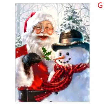 Christmas Present Festival Decor Santa Claus Full Drill 5D Diamond Painting Kits