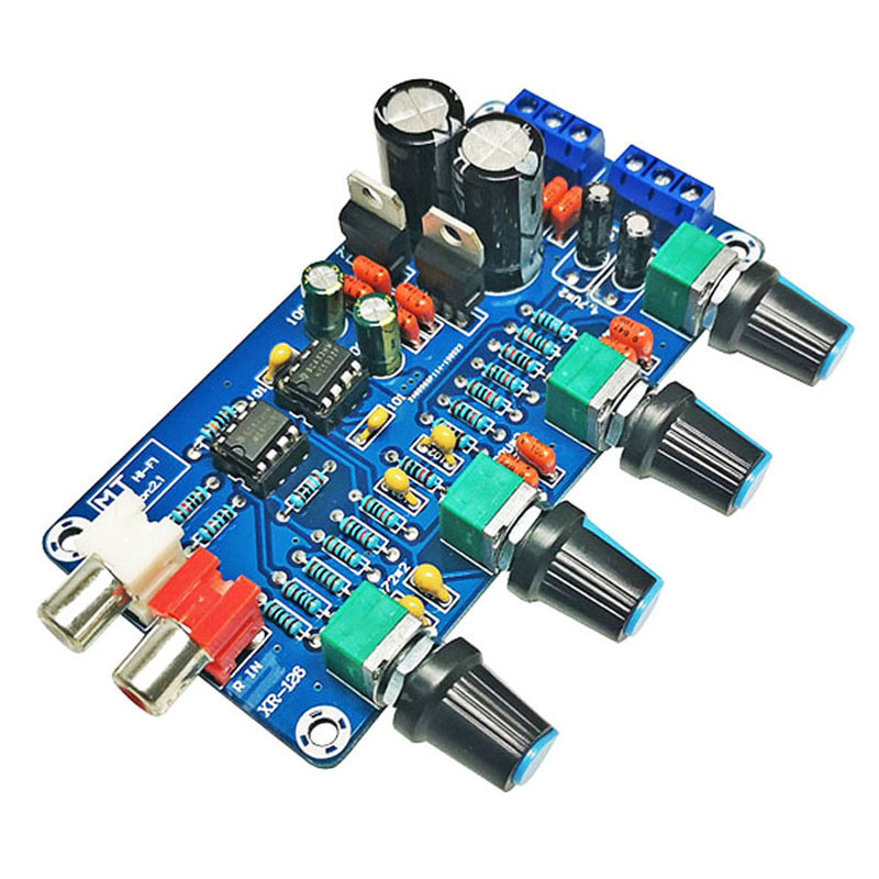 Amplifier NE5532 Preamp Preamplifier Volume Tone Control Finished Board Dual AC 12V - 18V Audio Power Amplifier Board