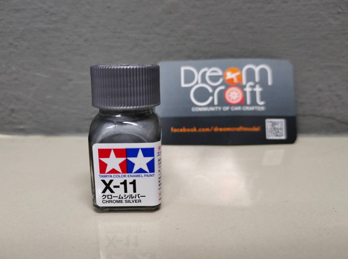 TAMIYA X11 Chrome Silver (สีสูตรน้ำมัน Enamel Color Paint DreamCraft Model) Lazada.co.th