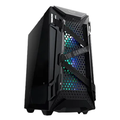 ASUS TUF Gaming GT301 ATX Mid-tower compact case with tempered glass side panel