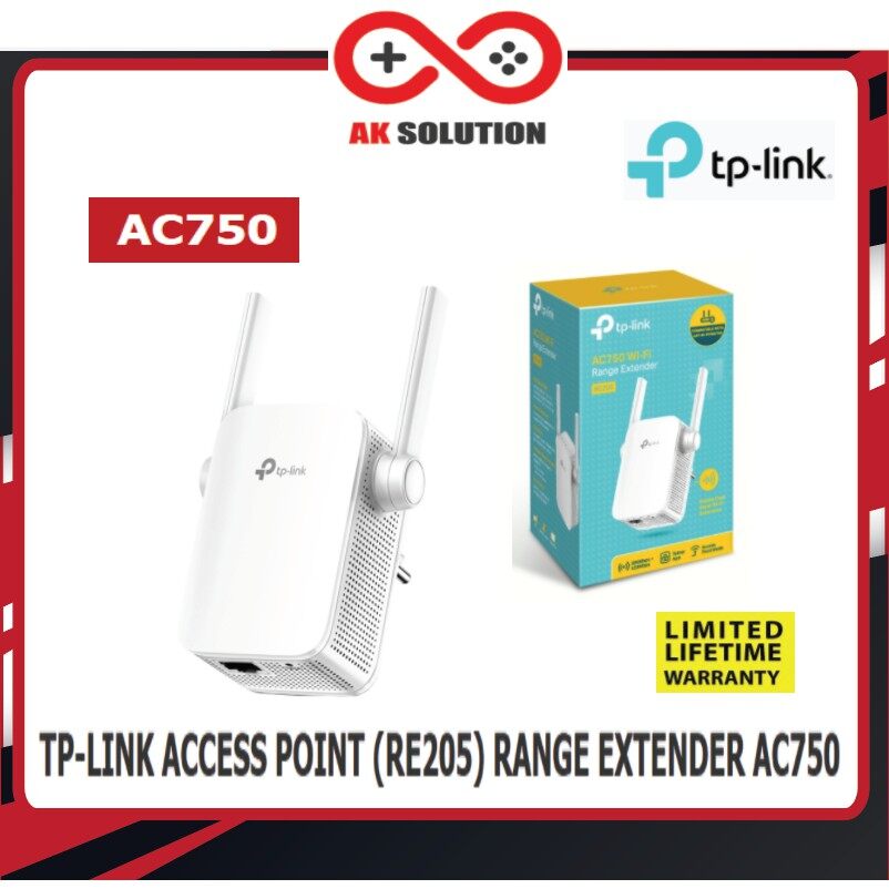TP-Link RE205 AC750 Repeater ตัวขยายสัญญาณ WiFi (Wi-Fi Range Extender)
