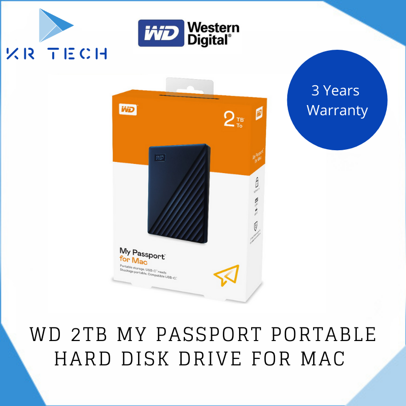 western digital 500gb my passport portable hard drive for mac