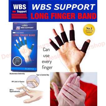 Wbs long finger support ผ้ารัดข้อนิ้วมือ แก้ปวด อักเสบข้อนิ้วมือ จากห้างหรู 5 ชิ้นในกล่อง