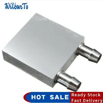 Primary Aluminum alloy Water Cooling Block 40x40mm for Liquid Water Cooler Heat Sink System Silver Use For PC Laptop CPU