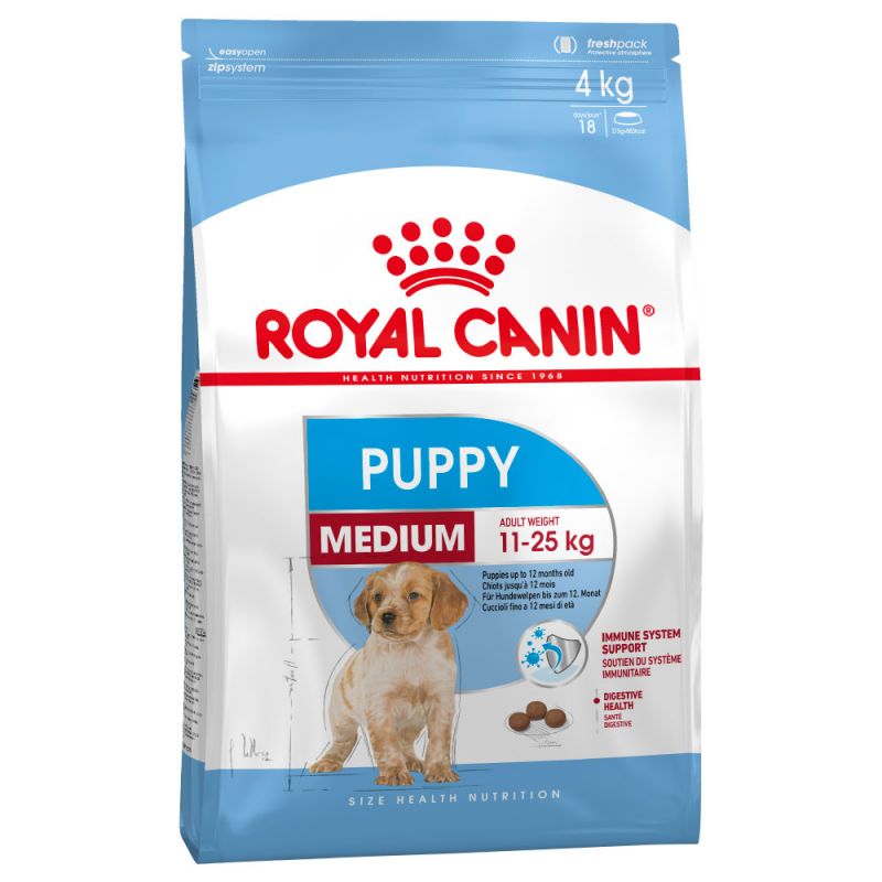Royal Canin - Medium Puppy(อาหารสุนัข แบบเม็ด สำหรับลูกสุนัข พันธุ์ขนาดกลาง) 10kg
