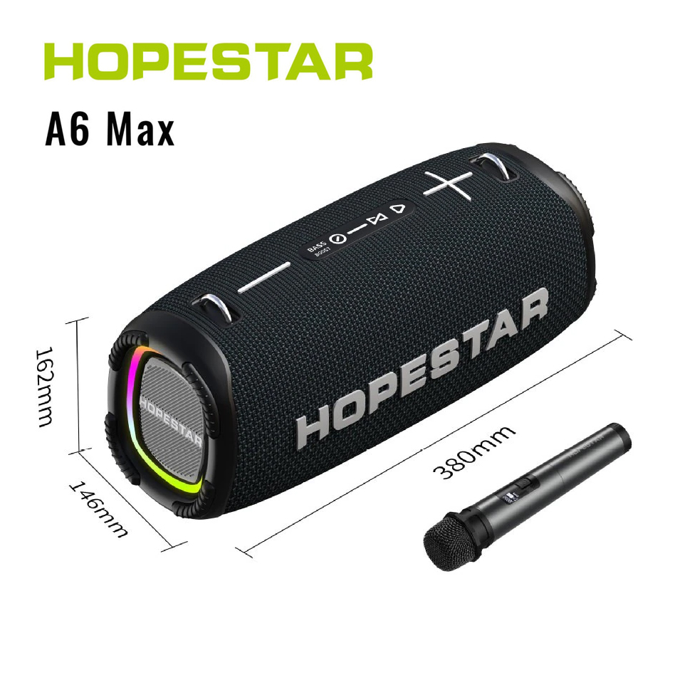 Hopestar A6 Max Bluetooth Speaker ลำโพงบลูทูธ พร้อมไมโครโฟนไร้สาย ...