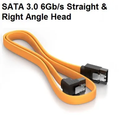 [พร้อมส่ง] สาย SATA ยาว 45CM SATA SERIAL PORT WITH SNAP SATA 3.0 III SATA3 6GB / S SSD HARD DRIVE DATA STRAIGHT & RIGHT ANGLE