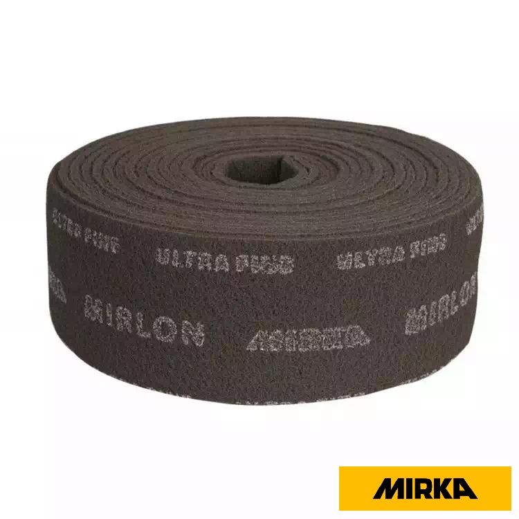 ใยขัด MIRKA MIRLON สีเทา ชนิดละเอียดมาก 115mm x 10m ULTRA FINE SCUFF GRAY (ROLL)