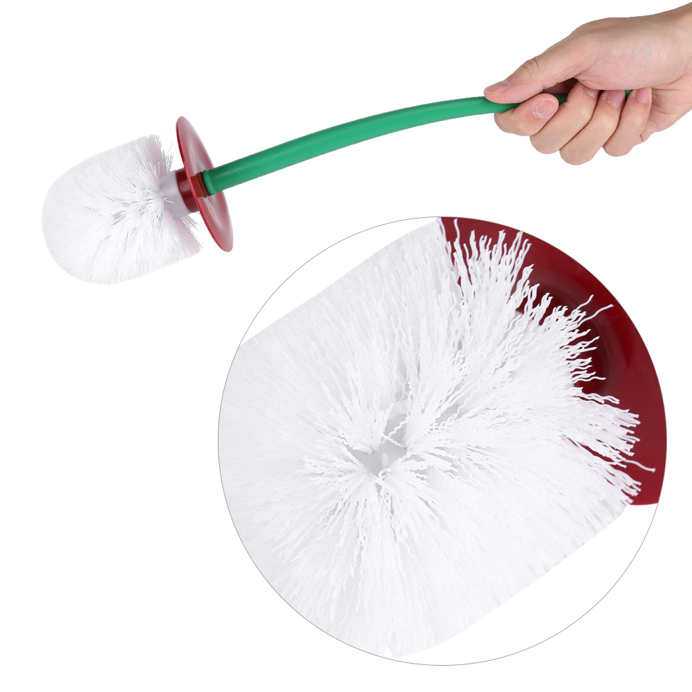 AKUMRi Electric Bathroom Scrubber,Toilet Cleaning Brush Flexible Bendable Silicone Long Handled Toilet 360 Deep Bowl Quick Drying A Hook