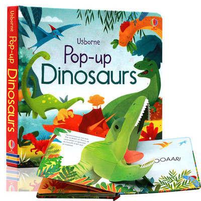 Peep Inside Pop Up Dinosaurs English Educational 3d Flap Picture Books Baby Children Reading Book -HE DAO