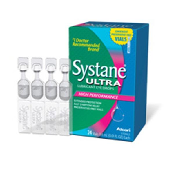 Systane ® Ultra (UD) น้ำมันหล่อลื่นยาหยอดตา (น้ำตาเทียม)ไมีสารกันบูด 28 Vialsx0.5ml.1 กล่อง